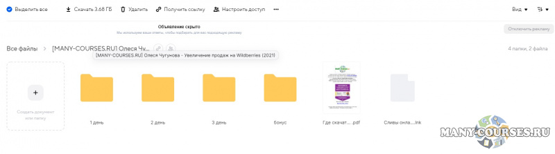 Олеся Чугунова - Увеличение продаж на Wildberries (2021)